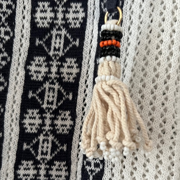 Tory Burch Blue and White Striped Hoodie - Picture 5 of 6